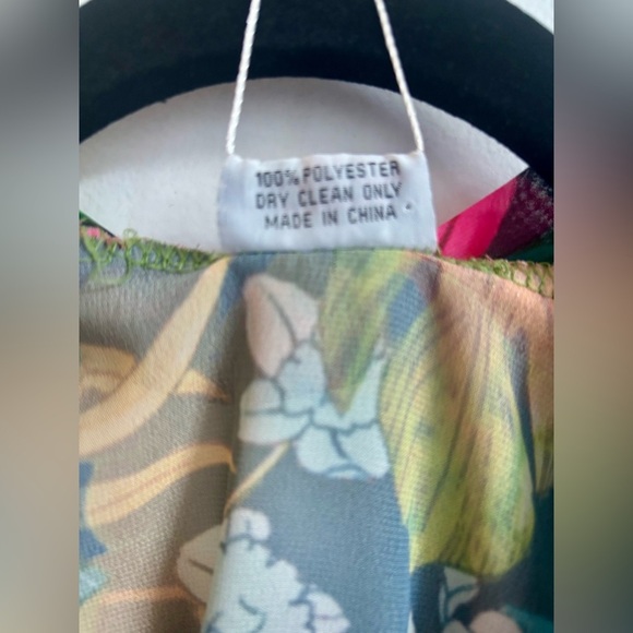 Colorful Floral Kimono - Tropical Beach Coverup - Picture 5 of 11